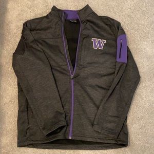 Colosseum Men's Washington Huskies Glacier Full-Zip Jacket, EUC